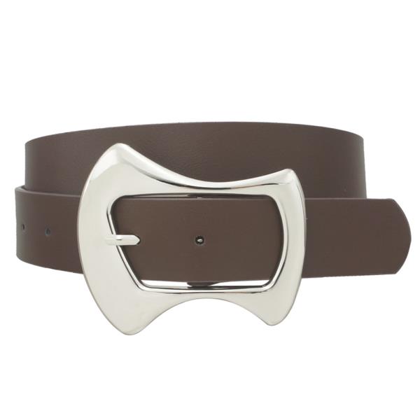 FLUID MODERN BOW CURVE BUCKLE BELT