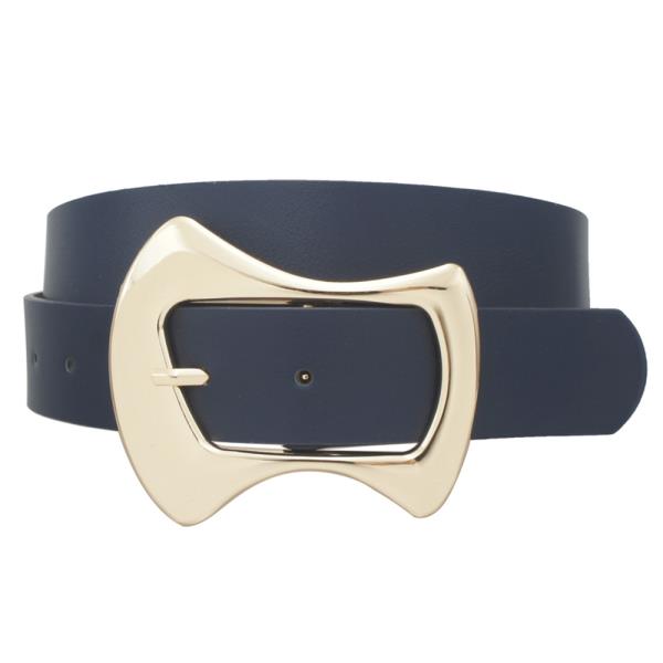 FLUID MODERN BOW CURVE BUCKLE BELT