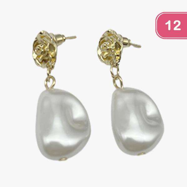 PEARL METAL EARRING (12 UNITS)