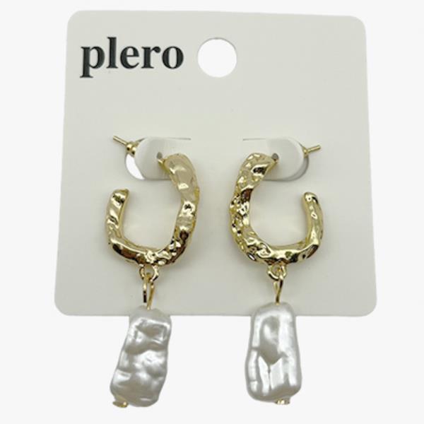 PEARL METAL C HOOP EARRING (12 UNITS)