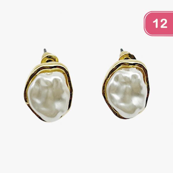 PEARL STUD EARRING (12 UNITS)