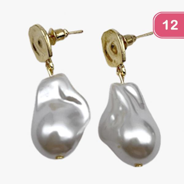 PEARL METAL EARRING (12 UNITS)