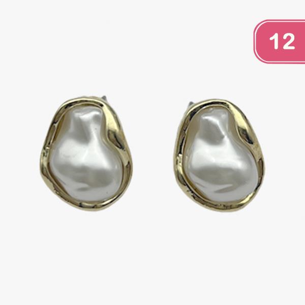 PEARL STUD EARRING (12 UNITS)