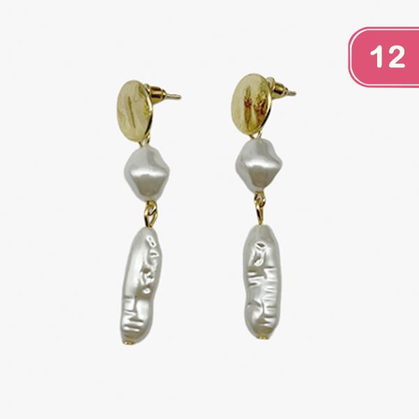 PEARL DANGLE EARRING (12 UNITS)