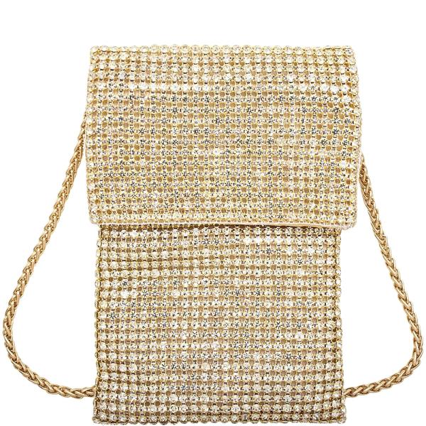 RHINESTONE BLING CROSSBODY BAG