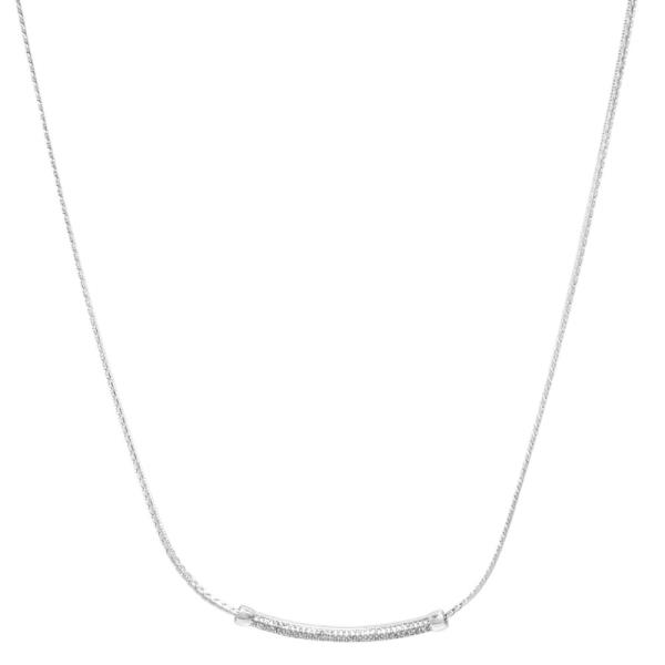 CZ METAL BAR METAL NECKLACE