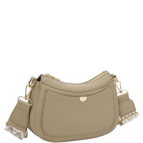 SMOOTH CURVED CROSSBODY BAG