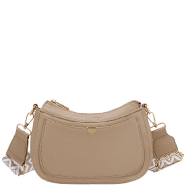 SMOOTH CURVED CROSSBODY BAG