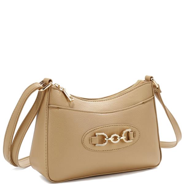 CHIC SMOOTH LINK DESIGN CROSSBODY BAG