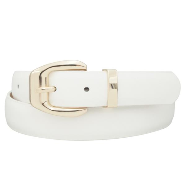 SQUARED BUBBLE U BUCKLE BELT WITH LOOP