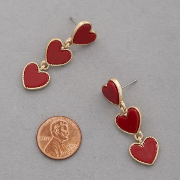 SODAJO HEART DANGLE EARRING