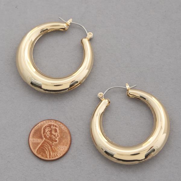 SODAJO PIPE HOOP EARRING