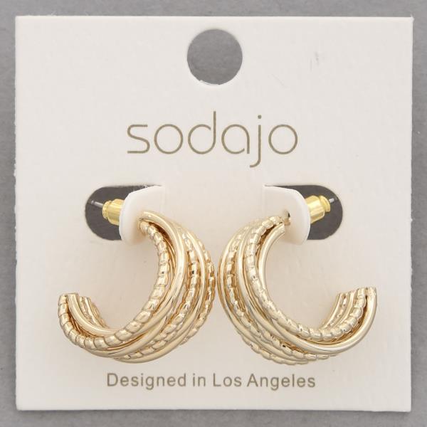 SODAJO MULTI OPEN HOOP EARRING