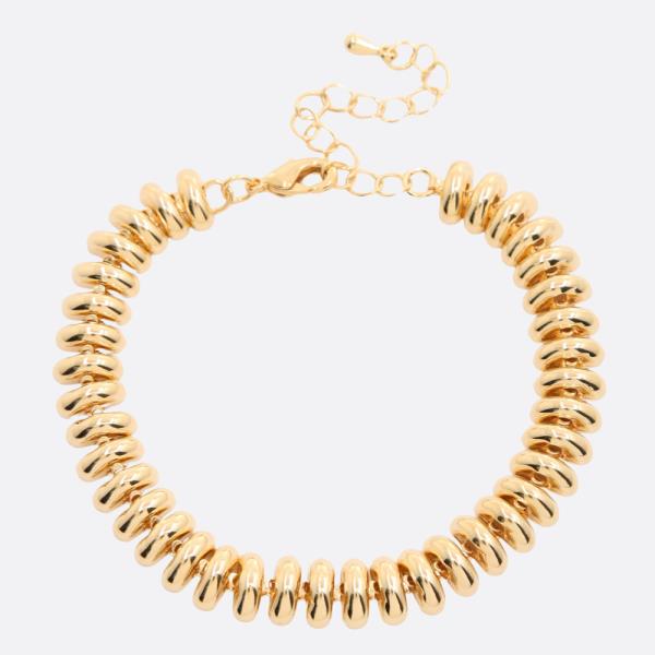 SODAJO METAL BEAD GOLD DIPPED BRACELET