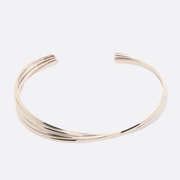 SODAO LINED METAL GOLD DIPPED CUFF BRACELET