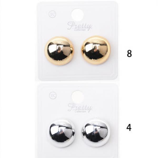 METAL ROUND EARRING (12 UNITS)