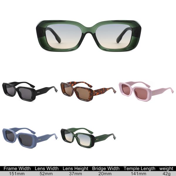 RETRO RECTANGLE SUNGLASSES 1DZ