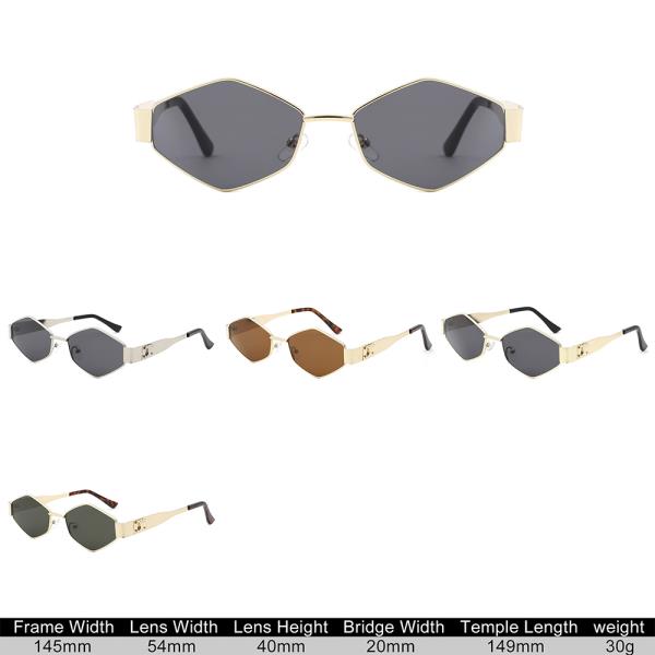 GEOMETRIC DESIGN SUNGLASSES 1DZ