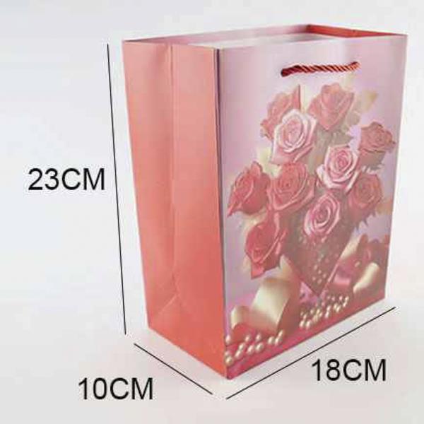 VALENTINE`S DAY GIFT PAPER TOTE BAG (12 UNITS)