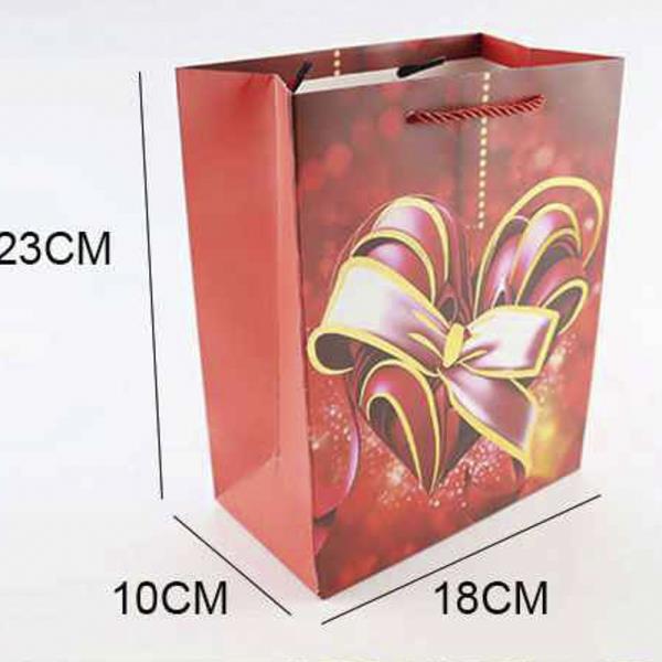 VALENTINE`S DAY GIFT PAPER TOTE BAG (12 UNITS)