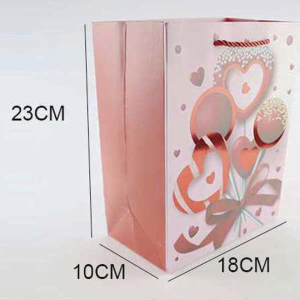 VALENTINE`S DAY GIFT PAPER TOTE BAG (12 UNITS)