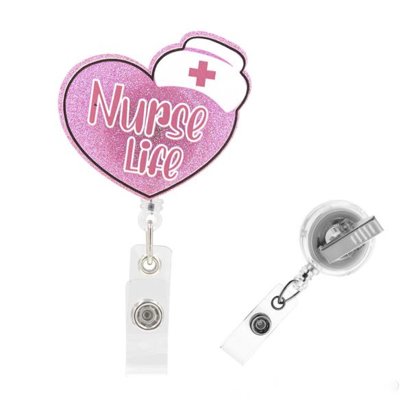 HEART NURSE BADGE HOLDER