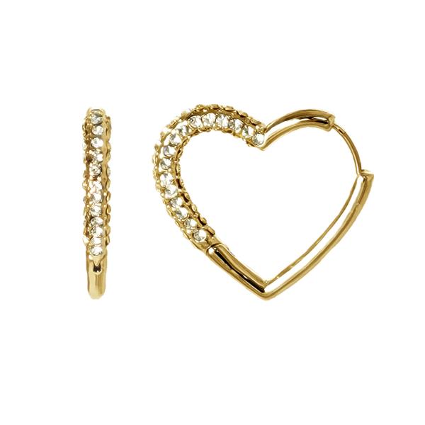 HEART OUTLINE HOOP EARRING