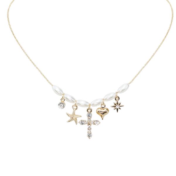 CROSS MULTI CHARM NECKLACE