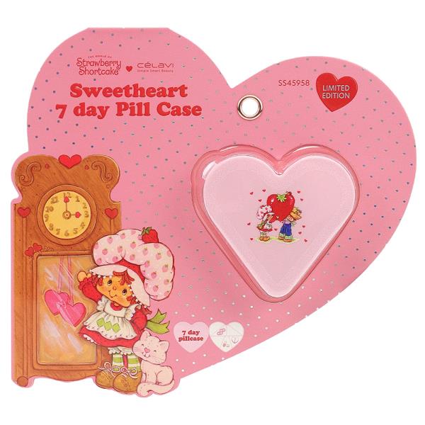 CELAVI STRAWBERRY SHORTCAKE SWEETHEART 7 DAY PILL CASE