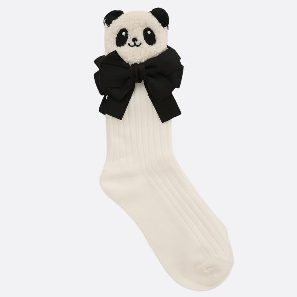 CUTE PANDA RIBBON BOW SOCK