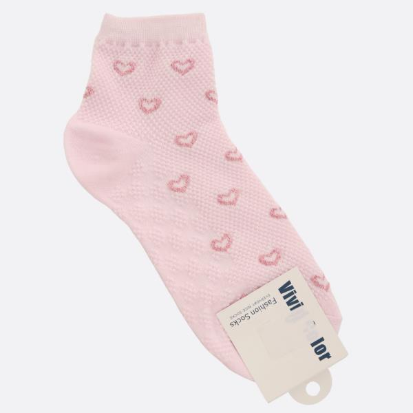 HEART PATTERN ANKLE SOCK