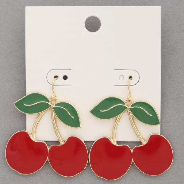 CHERRY DANGLE EARRING