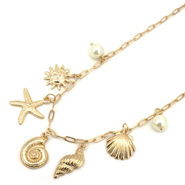 SEA LIFE MULTI CHARM NECKLACE