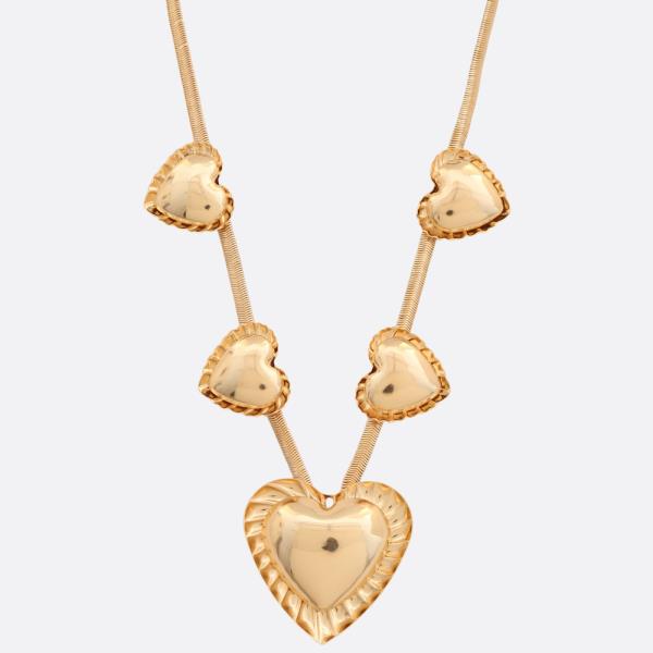 SDJ HEART STATION METAL NECKLACE