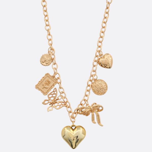 SDJ PUFFY HEART MULTI CHARM