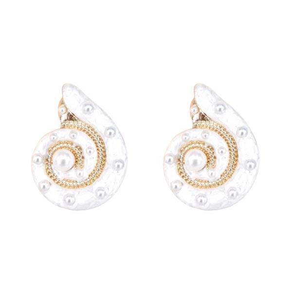 SEA LIFE SHELL POST EARRING