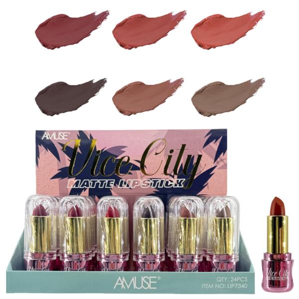 AMUSE VICE CITY MATTE LIPSTICK (24 UNITS)