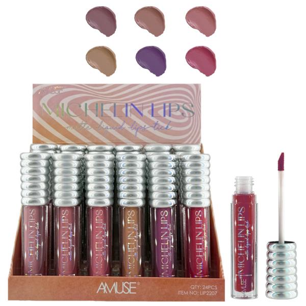 AMUSE MICHELIN LIPS MATTE LIQUID LIPSTICK (24 UNITS)
