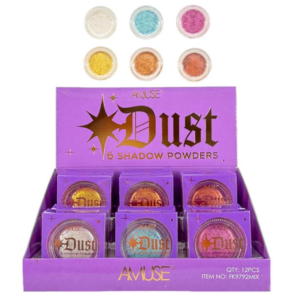AMUSE STARDUST SHADOW POWDERS (12 UNITS)