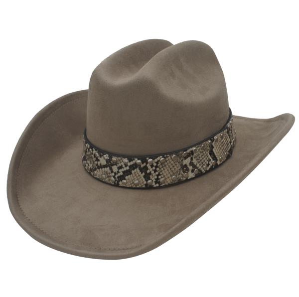 SNAKE BAND COWBOY HAT