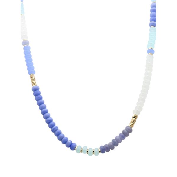 GLASS METAL MIX NECKLACE