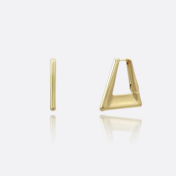 TRIANGLE PIN CATCH EARRING