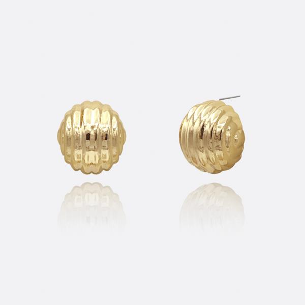 RIBBED TEXTURE STUD EARRING