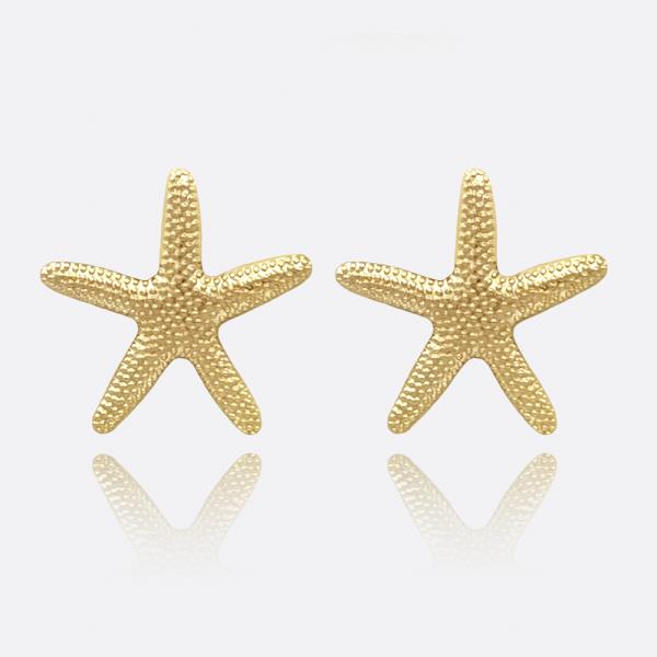 CHUNKY STARFISH STUD EARRING