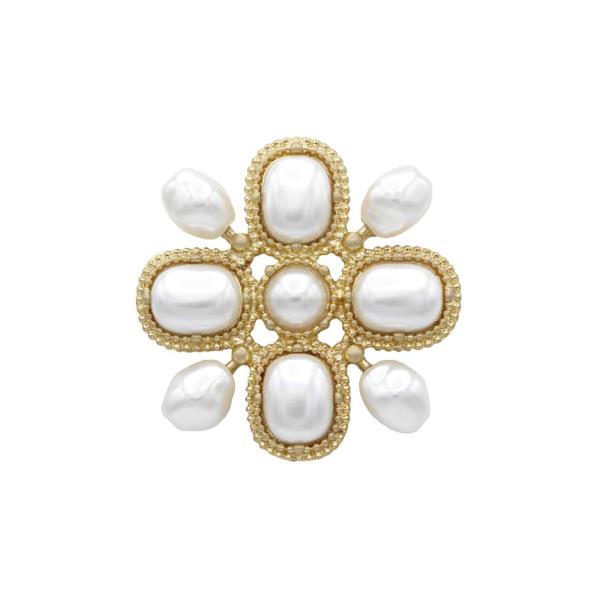 OLD MONEY LOOK CROSS BROOCH