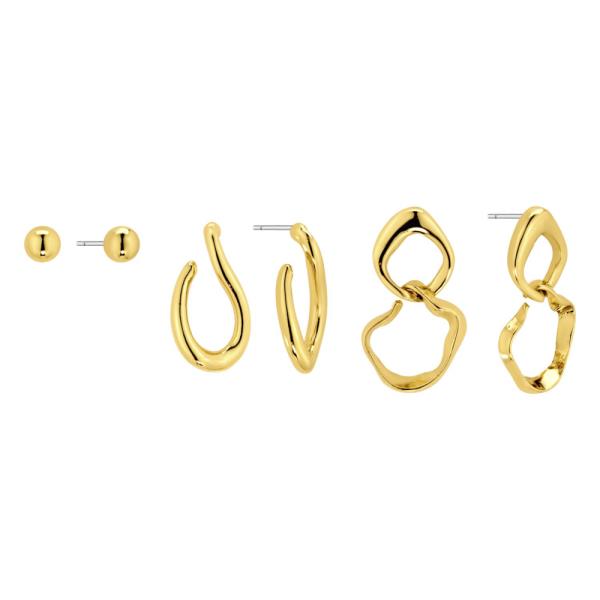 METAL EARRING 3 PAIR SET