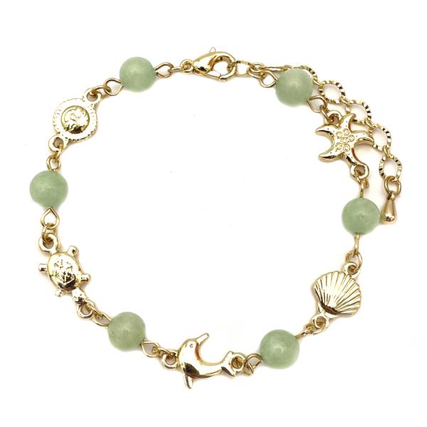 MIXED BD & SEALIFE CHARM BRACELET