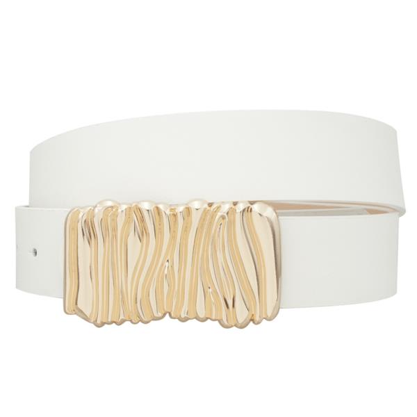 RIPPLED BAR BUCKLE BELT