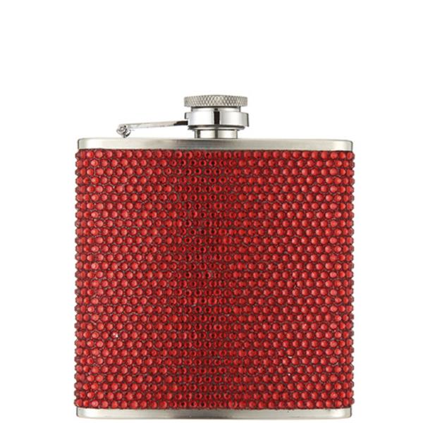 RHINESTONE WHISKEY HIP FLASK BOTTLE