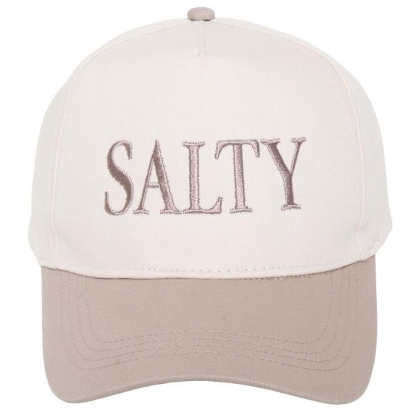 SALTY EMB TWO TONE 5 PANEL BASEBALL CAP